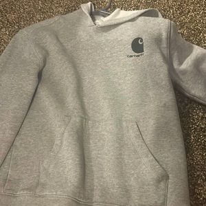 Carharrt grey kids medium hoodie
